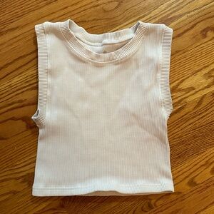 FP Movement by Free People White Ribbed Tank Top